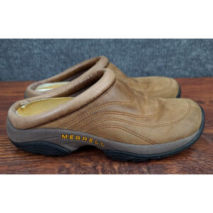 Merrell Jungle Moc Slip On Clogs Womens 7 Brown Suede Comfort Casual